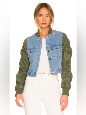 Veronica Beard Denim Emelia Combo Jacket Size S